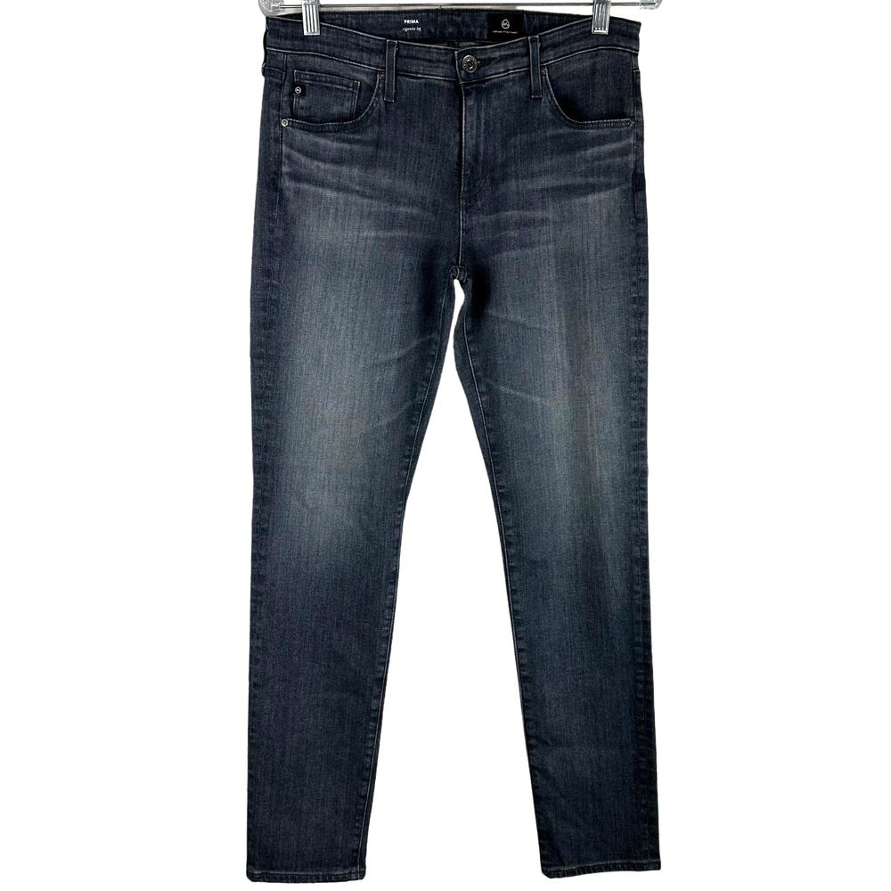 AG Adriano Goldschmied NWOT Prima Cigarette Leg Gray Jeans Size 31R Mid Rise